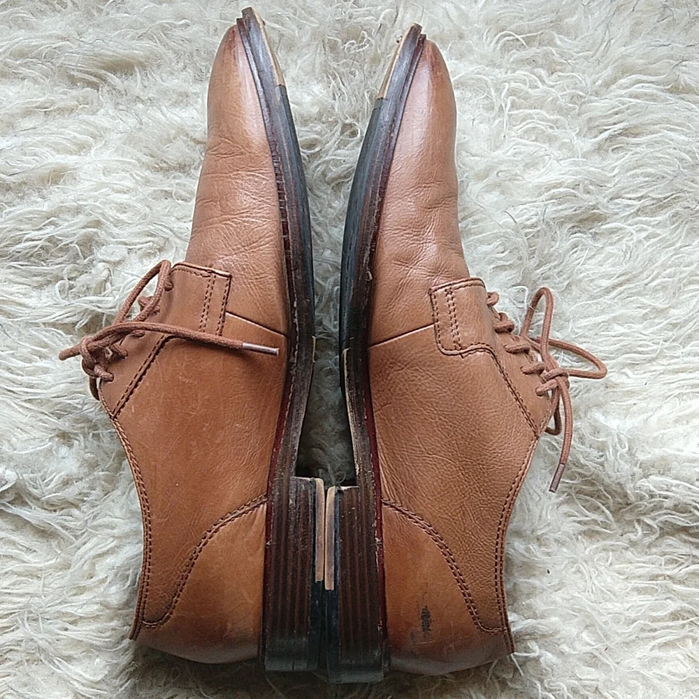 Public Opinion Men's Oxford Brown Dress Shoes Size 11